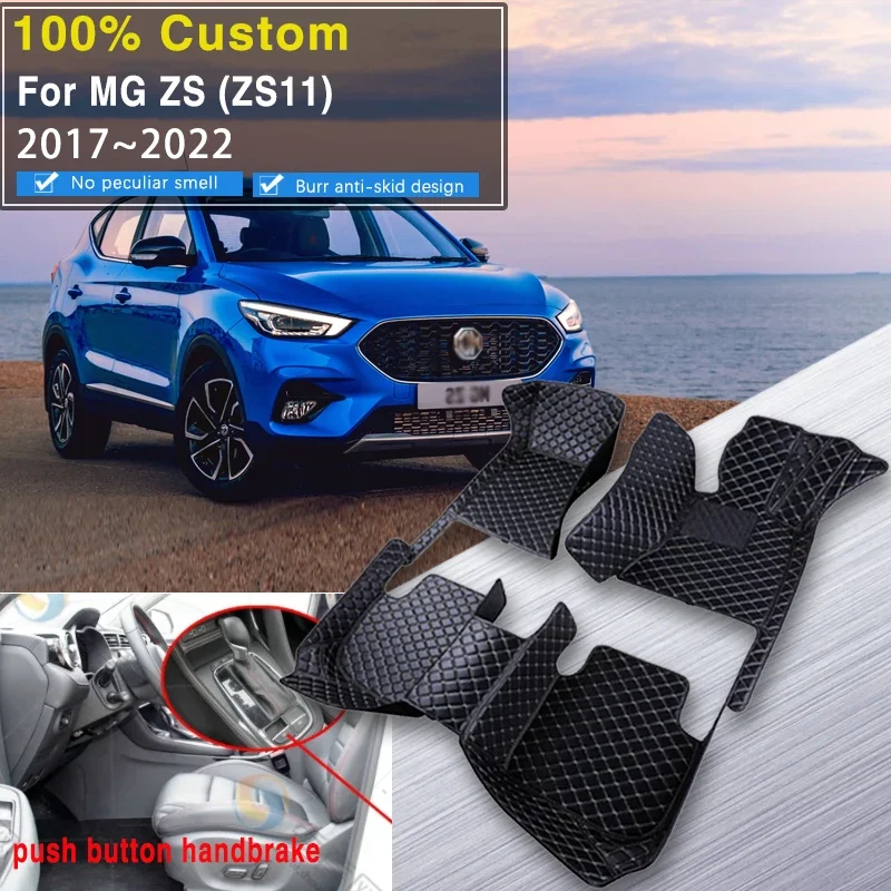 Quality RHD Non-hybrid Car Mats For MG ZS ZX ZST Astor ZS11 Crossover 2018~2022 Waterproof Floor Mats Push Button handbrake Car
Quality RHD Non-hybrid Car Mats For MG ZS ZX ZST Astor ZS11 Crossover 2018~2022 Waterproof Floor Mats Push Button handbrake Car
