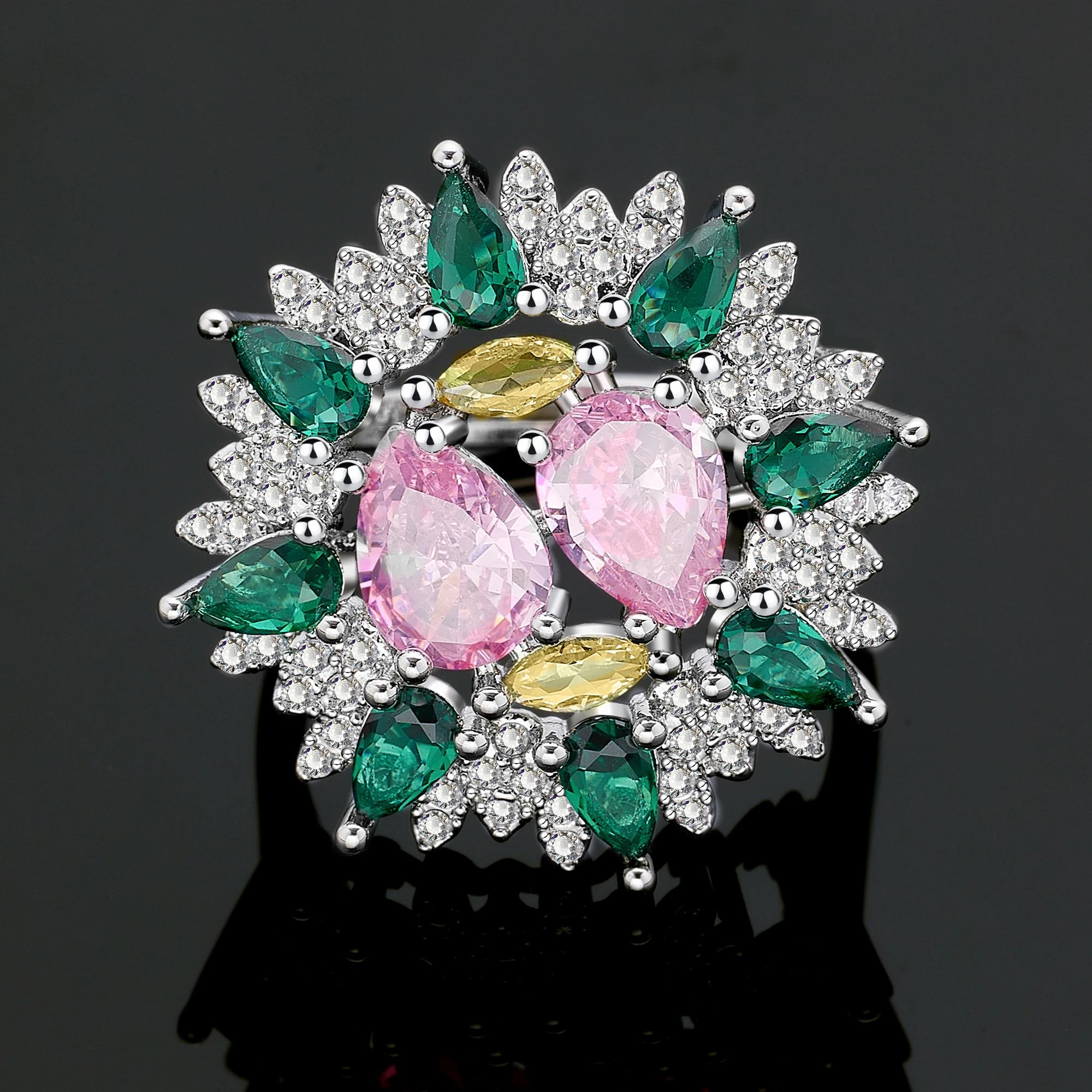 Set of 4 Ultra Luxurious Double Layer Zircon Chain Mixed Color Round Pendant Bridal Wedding Party Outfits Nigeria Dubai Jewelry
Set of 4 Ultra Luxurious Double Layer Zircon Chain Mixed Color Round Pendant Bridal Wedding Party Outfits Nigeria Dubai Jewelry