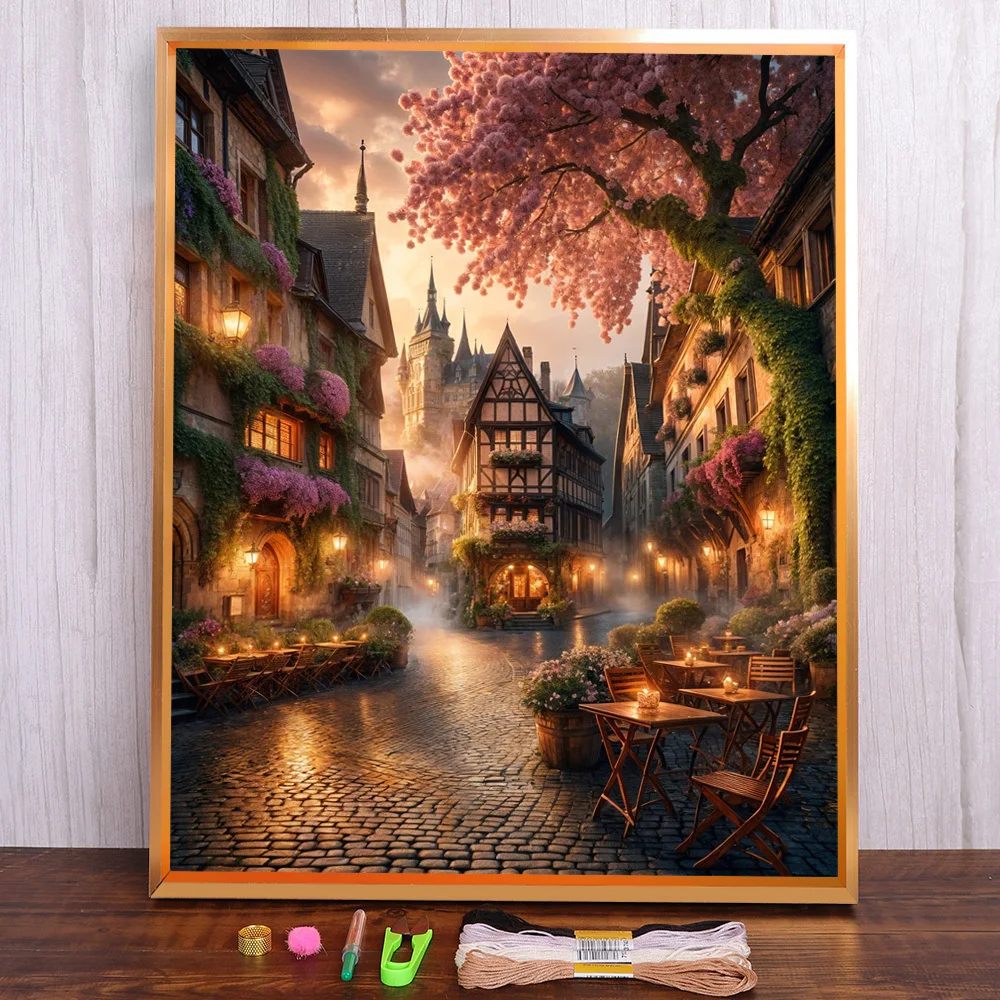 Scenery City Street Printed Canvas Cross Stitch Embroidery Full Kit Handmade Handiwork Sewing Craft Room Decor Counted Different
Scenery City Street Printed Canvas Cross Stitch Embroidery Full Kit Handmade Handiwork Sewing Craft Room Decor Counted Different