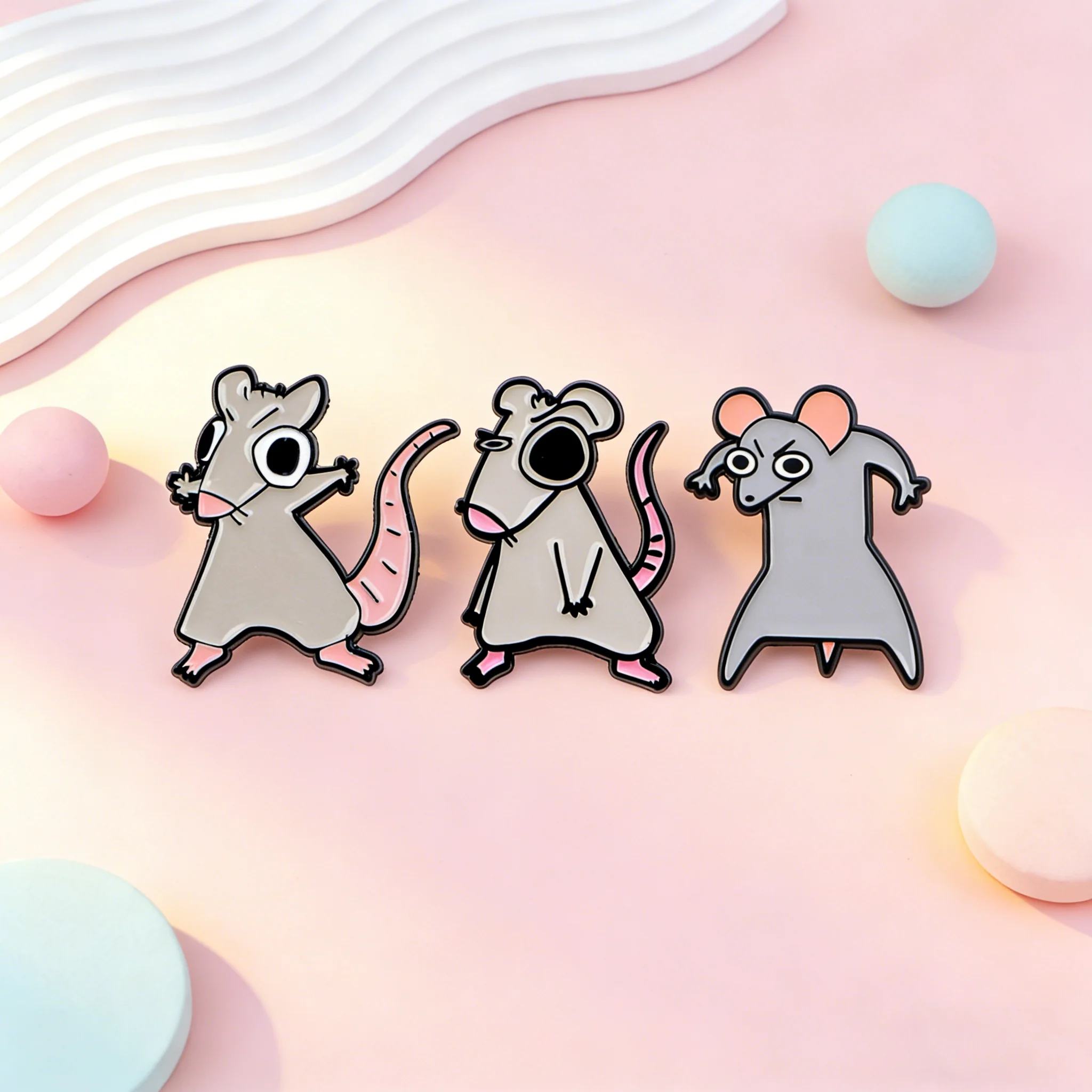Kawaii Funny Rat Enamel Pins Cartoon Mouse Brooches Badges for Backpacks Collection Gifts Couple Jewelry Cosplay Accessories
Kawaii Funny Rat Enamel Pins Cartoon Mouse Brooches Badges for Backpacks Collection Gifts Couple Jewelry Cosplay Accessories