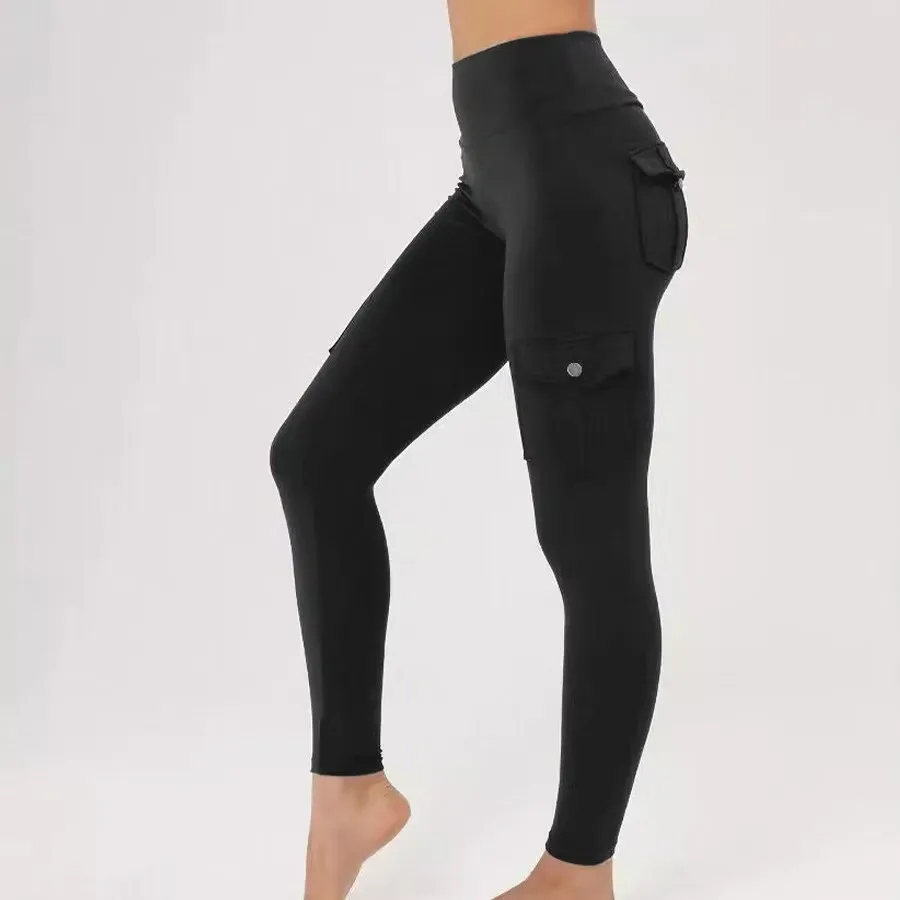 Elastic Yoga Pants with Pockets Nine-Foot Length Women's Comfortable Stretchy Trousers for Fitness And Exercise
Elastic Yoga Pants with Pockets Nine-Foot Length Women's Comfortable Stretchy Trousers for Fitness And Exercise
