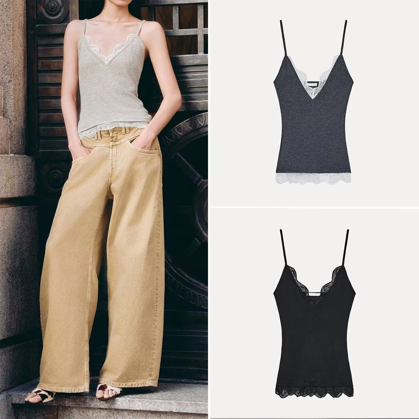 Женский модный кружевной топ Z, универсальный персональный матч 2025, новинка Sle European Sle V-ne Svel
Женский модный кружевной топ Z, универсальный персональный матч 2025, новинка Sle European Sle V-ne Svel