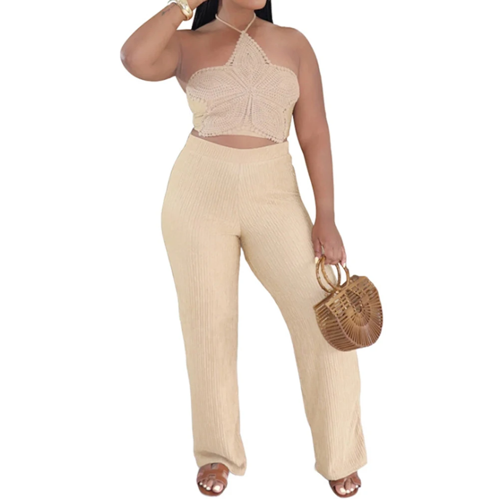 Solid Color Cami Top & Long Pants Two Piece Women Outfit
Solid Color Cami Top & Long Pants Two Piece Women Outfit