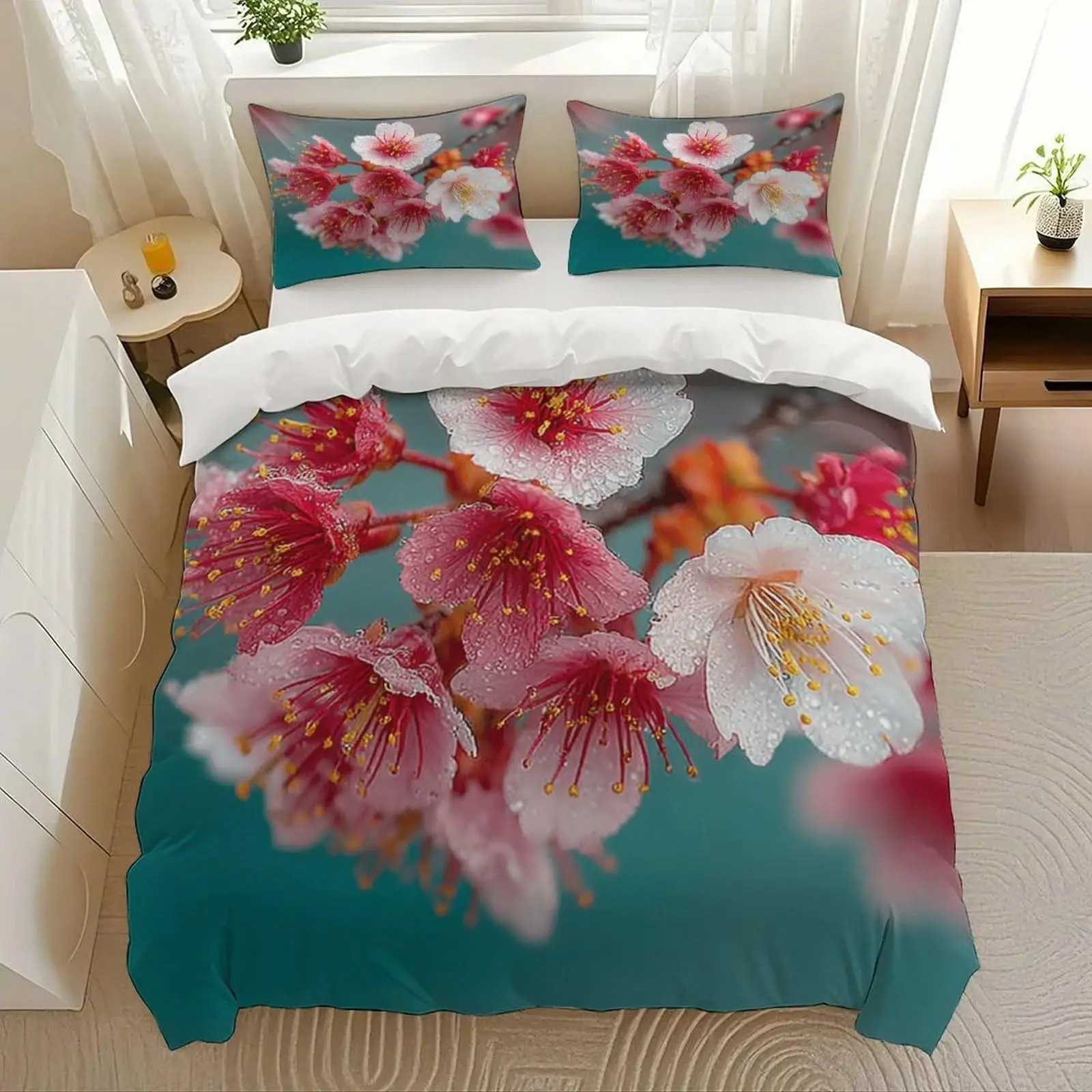 2/3pcs bedding set Digital Print Comfortable Duvet Cover for Home Bedroom Decoration, 1 Duvet Cover and 2pillowcase with Zippers
2/3pcs bedding set Digital Print Comfortable Duvet Cover for Home Bedroom Decoration, 1 Duvet Cover and 2pillowcase with Zippers
