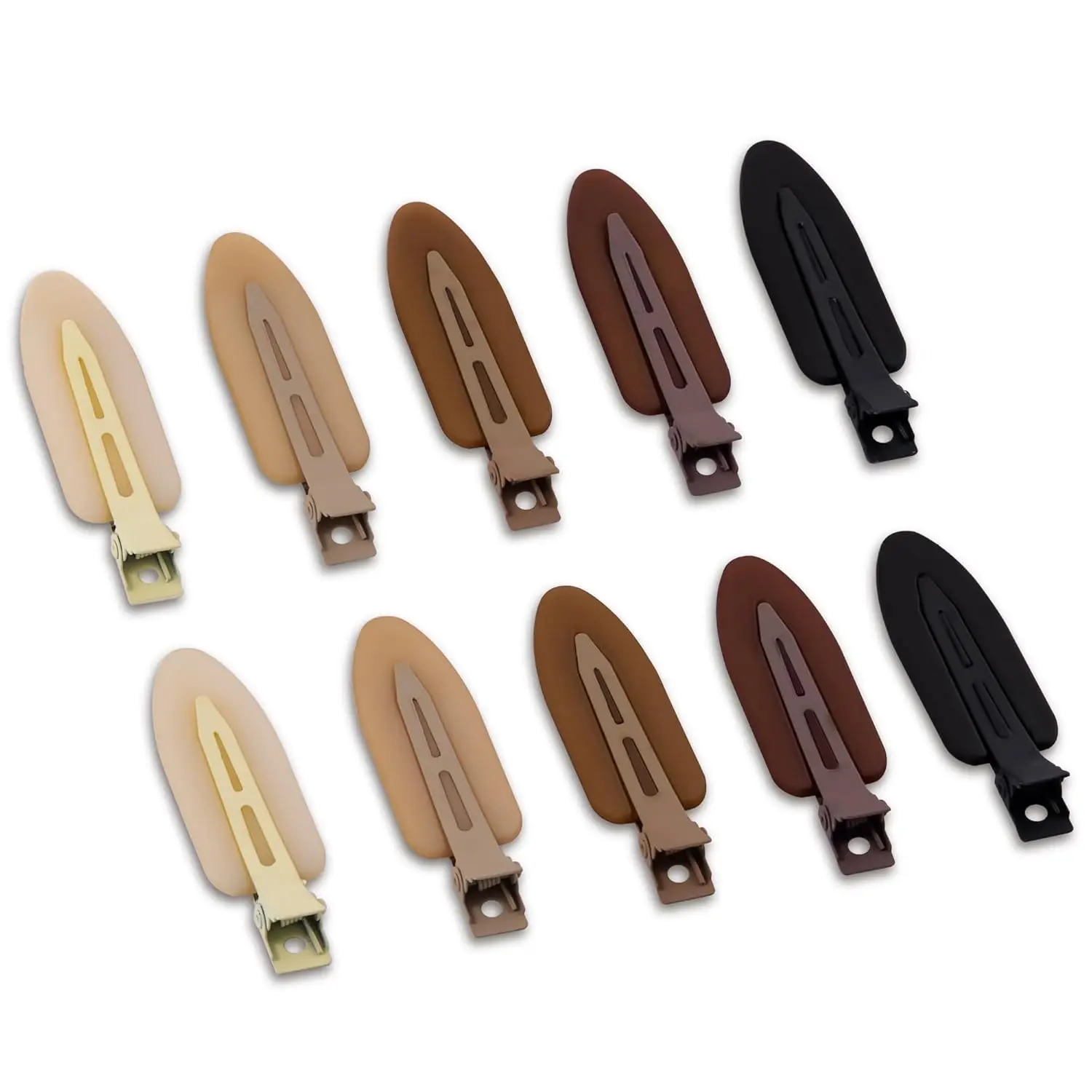 10 Pcs Creaseless Flat Hair Clips - Non Slip Styling Clips for Women, Matte Black Brown Beige
10 Pcs Creaseless Flat Hair Clips - Non Slip Styling Clips for Women, Matte Black Brown Beige