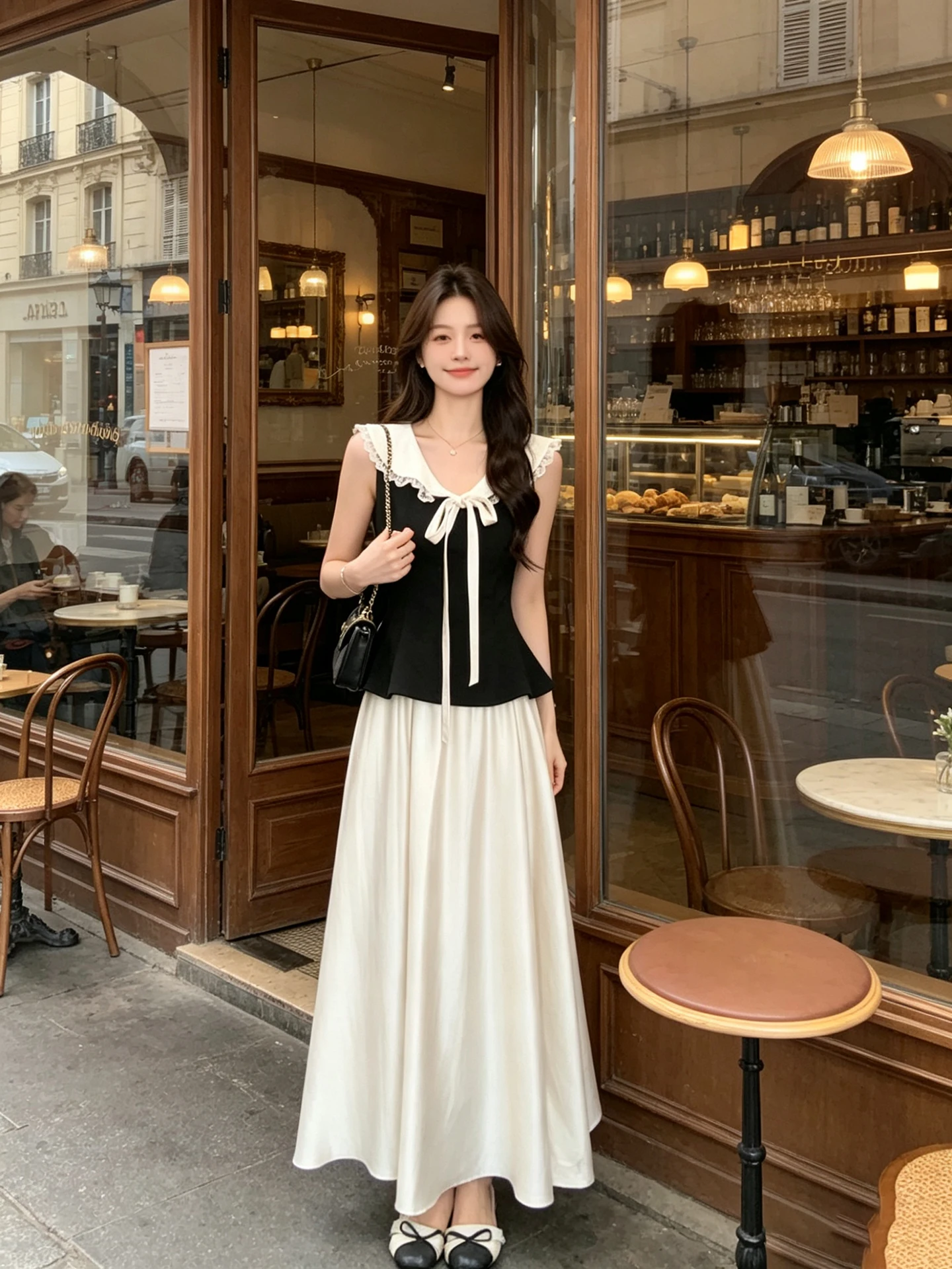 Slimming High Waist Draped Silk Half-length Skirt And Sleeveless Top Two-piece Set for Women Summer Commute Lace Trim
Slimming High Waist Draped Silk Half-length Skirt And Sleeveless Top Two-piece Set for Women Summer Commute Lace Trim