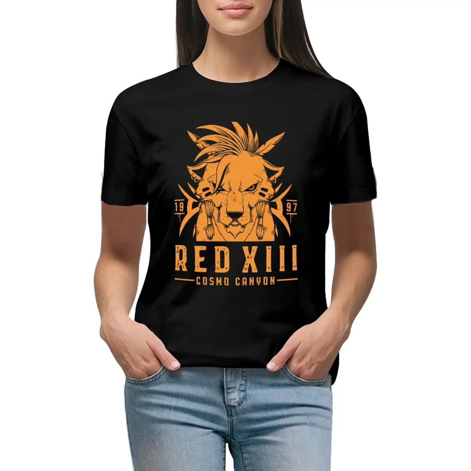 Red XIII T-Shirt animal prinfor hippie clothes sports fans oversized workout shirts for Women
Red XIII T-Shirt animal prinfor hippie clothes sports fans oversized workout shirts for Women