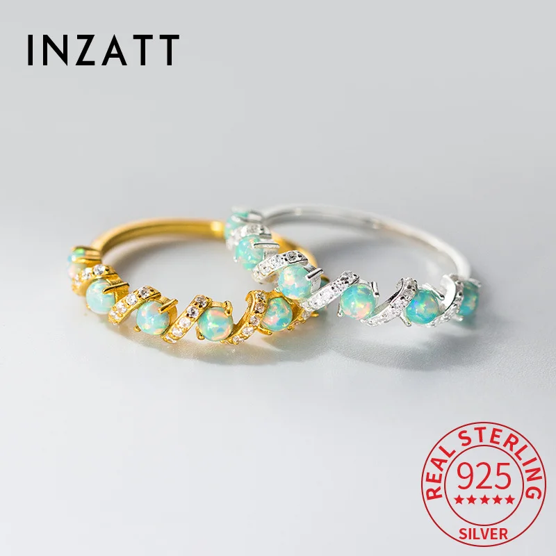 INZATT Genuine 925 Sterling Silver Zircon Opal Spiral Ring for Women Cute Fine Jewelry Light Luxury 18K Gold Accessories
INZATT Genuine 925 Sterling Silver Zircon Opal Spiral Ring for Women Cute Fine Jewelry Light Luxury 18K Gold Accessories
