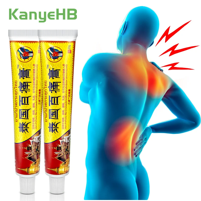 2pcs Thai Joint Analgesic Cream Muscle Soreness Self-heating Lower Back Pain Relief Cream Arthritis Herbal Medical Plaster A1536
2pcs Thai Joint Analgesic Cream Muscle Soreness Self-heating Lower Back Pain Relief Cream Arthritis Herbal Medical Plaster A1536