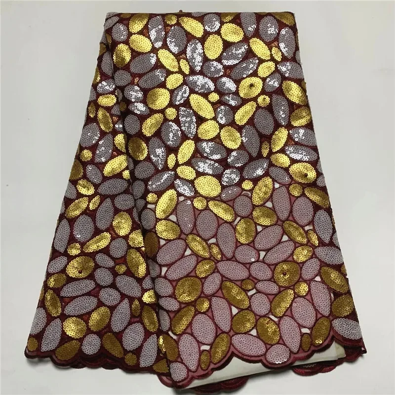 5 Yard Hot Selling French Lace With Sequins African Tulle Cord Guipure Lace Net Embroidered Fabric For Wedding Party PSJF022705
5 Yard Hot Selling French Lace With Sequins African Tulle Cord Guipure Lace Net Embroidered Fabric For Wedding Party PSJF022705