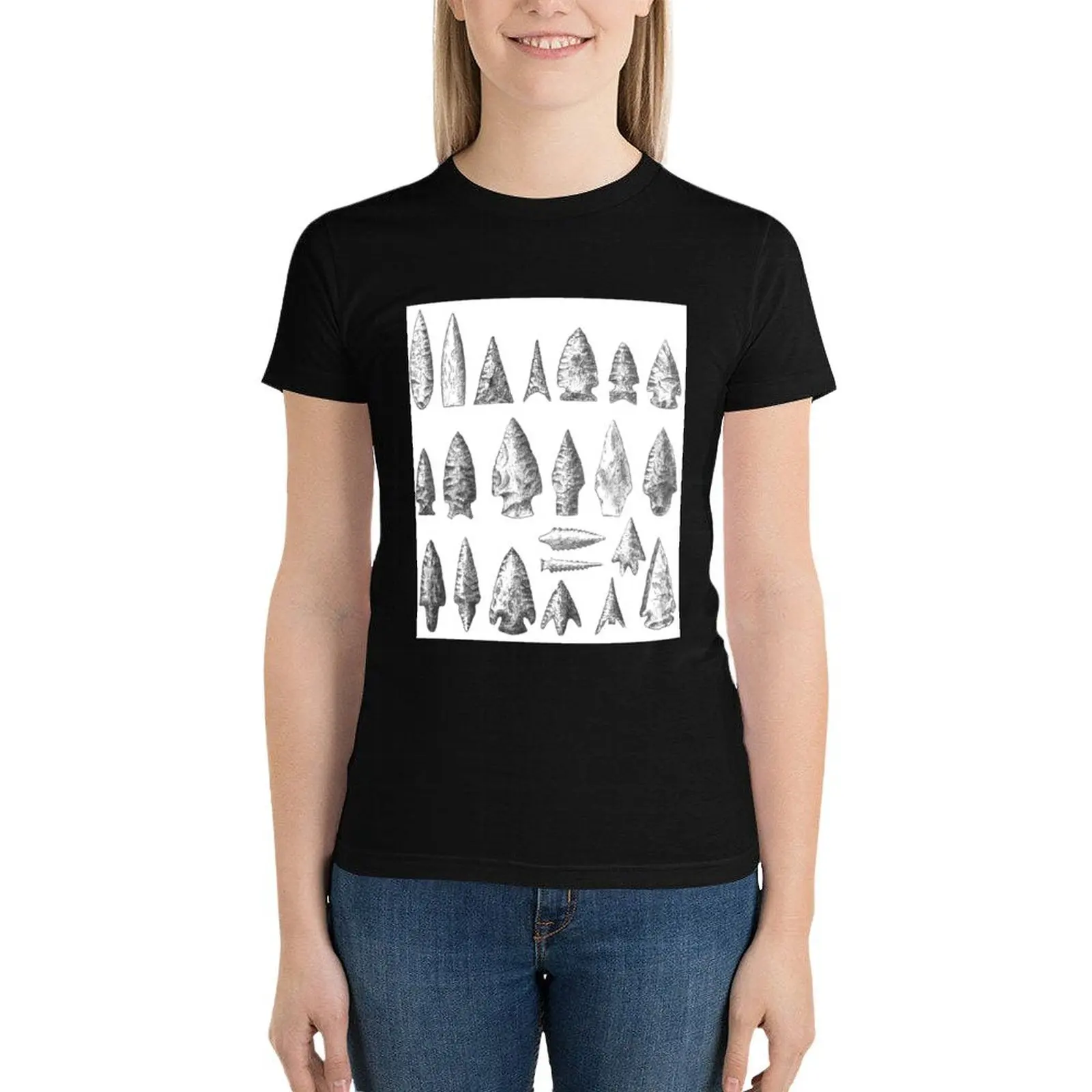 Stone arrowheads T-Shirt lady clothes shirts graphic tees summer clothes t-shirts for Women pack
Stone arrowheads T-Shirt lady clothes shirts graphic tees summer clothes t-shirts for Women pack