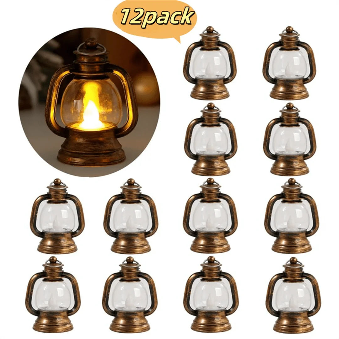 12Pcs Mini Lantern Decorations With LED Candles, Table Centerpieces, Vintage Lantern Decorations For Western Party Decorations(G
12Pcs Mini Lantern Decorations With LED Candles, Table Centerpieces, Vintage Lantern Decorations For Western Party Decorations(G