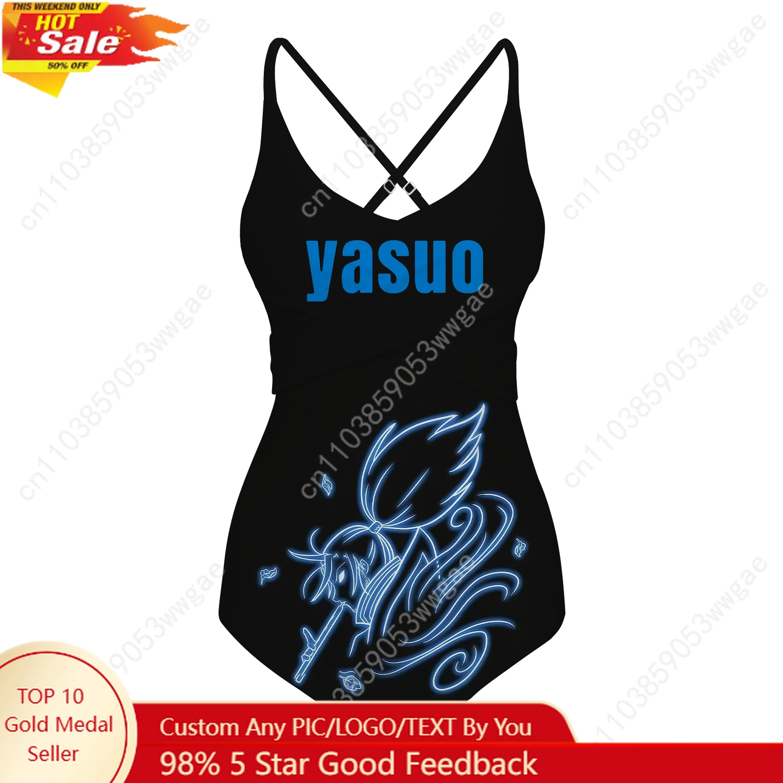 Yasuo Swimsuit Womens Sling Swimsuits Personalized Sexy Swimwear Beach Bikini Summer Holiday Hot Game Customized Bathing Suit
Yasuo Swimsuit Womens Sling Swimsuits Personalized Sexy Swimwear Beach Bikini Summer Holiday Hot Game Customized Bathing Suit