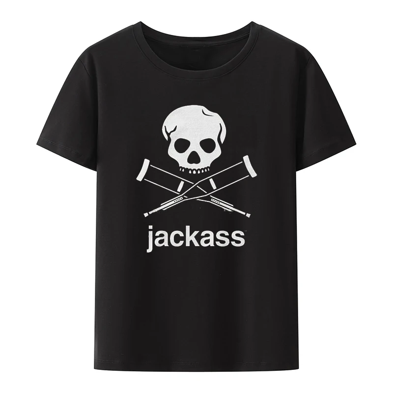 Модные мужские черные футболки с графическим принтом и логотипом Jackass, футболки с принтом, удобные футболки с коротким рукавом, крутые Топы
Модные мужские черные футболки с графическим принтом и логотипом Jackass, футболки с принтом, удобные футболки с коротким рукавом, крутые Топы