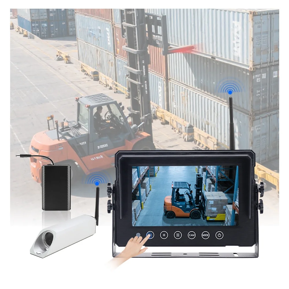 Waterproof 7 Inch LCD Screen Monitor Wireless BSD Backup Camera System for RV Forklift Car Back View 360 Laser Positioning
Waterproof 7 Inch LCD Screen Monitor Wireless BSD Backup Camera System for RV Forklift Car Back View 360 Laser Positioning