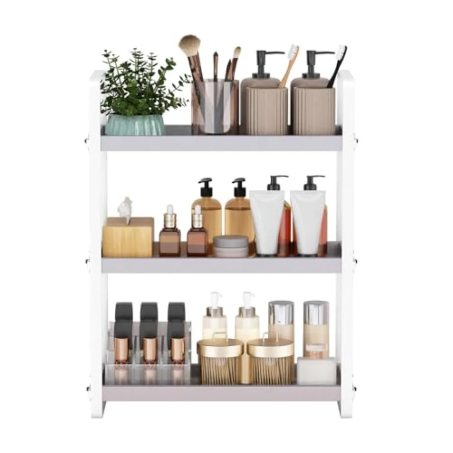 Bathroom Counter Organizer Grey 3-Tier Countertop Shelf for Sink Caddy Makeup Storage and Organization Compact Counter Shelf wi
Bathroom Counter Organizer Grey 3-Tier Countertop Shelf for Sink Caddy Makeup Storage and Organization Compact Counter Shelf wi