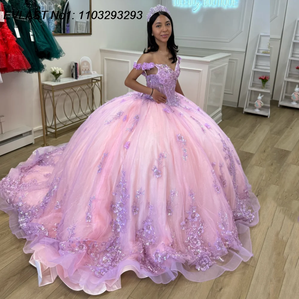 EVLAST блестящее розовое бальное платье Quinceanera по индивидуальному заказу, сиреневое кружевное платье с аппликацией и бисером, корсет Sweet 16, Vestidos De 15 Anos E1Q672
EVLAST блестящее розовое бальное платье Quinceanera по индивидуальному заказу, сиреневое кружевное платье с аппликацией и бисером, корсет Sweet 16, Vestidos De 15 Anos E1Q672