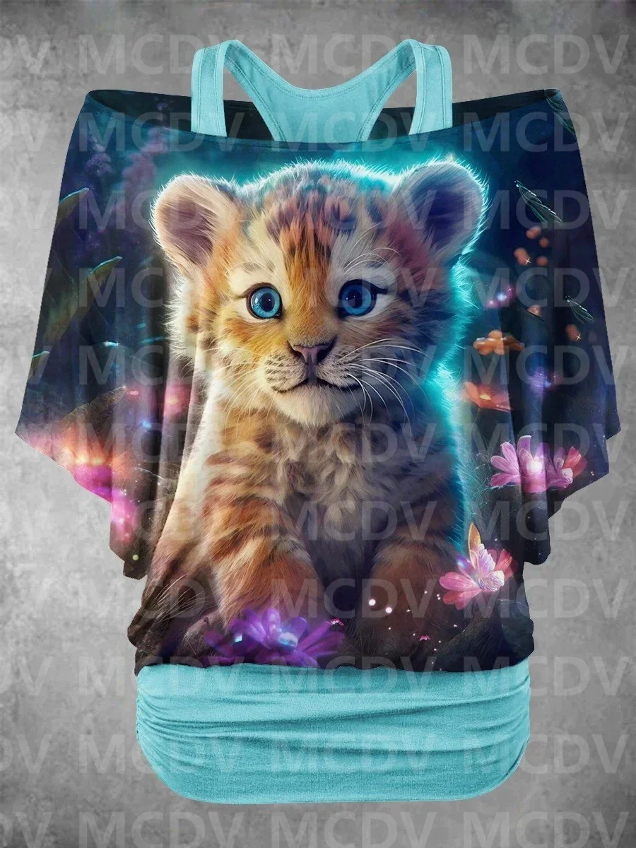 Women's Animal Tiger Flower Art Design Two Piece Suit Top Casual T-Shirt Harajuku Streetwear
Women's Animal Tiger Flower Art Design Two Piece Suit Top Casual T-Shirt Harajuku Streetwear