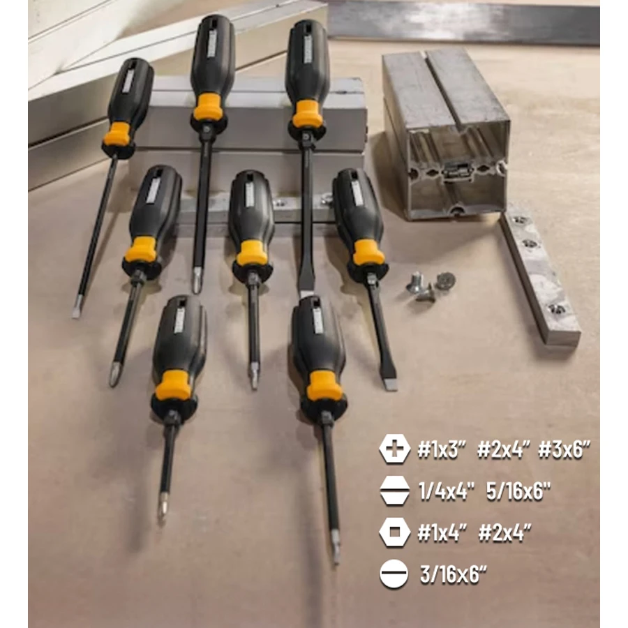 TOUGHBUILT TB-H5S8-A 8Pcs Multifunctional Screwdriver Set Bi-Material Screwdriver Handle High Torque Screwdriver Hand Tools
TOUGHBUILT TB-H5S8-A 8Pcs Multifunctional Screwdriver Set Bi-Material Screwdriver Handle High Torque Screwdriver Hand Tools