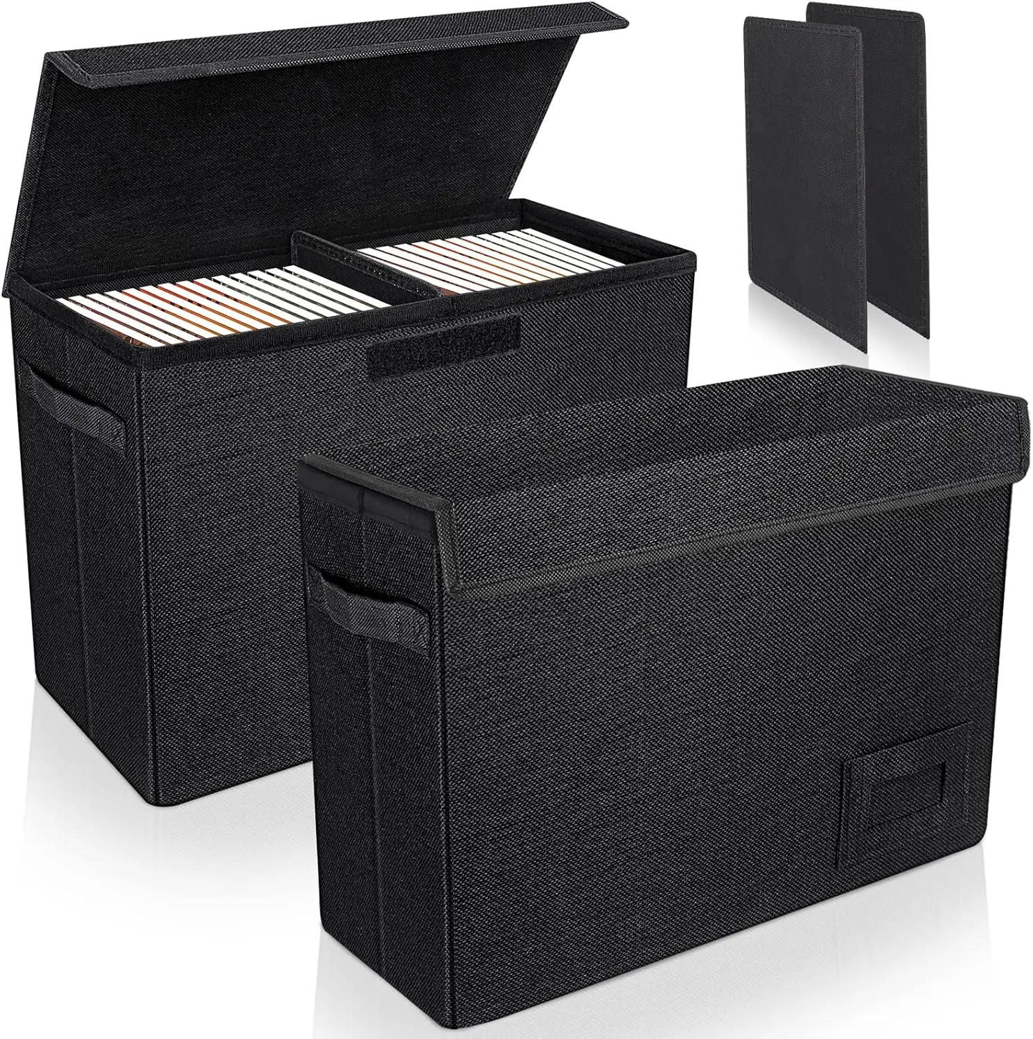 2-Pack Comic Book Storage Boxes with Dividers and Handles, Collapsible Short Box Holds 150 Comics, Heavy-Duty Stackable Case
2-Pack Comic Book Storage Boxes with Dividers and Handles, Collapsible Short Box Holds 150 Comics, Heavy-Duty Stackable Case