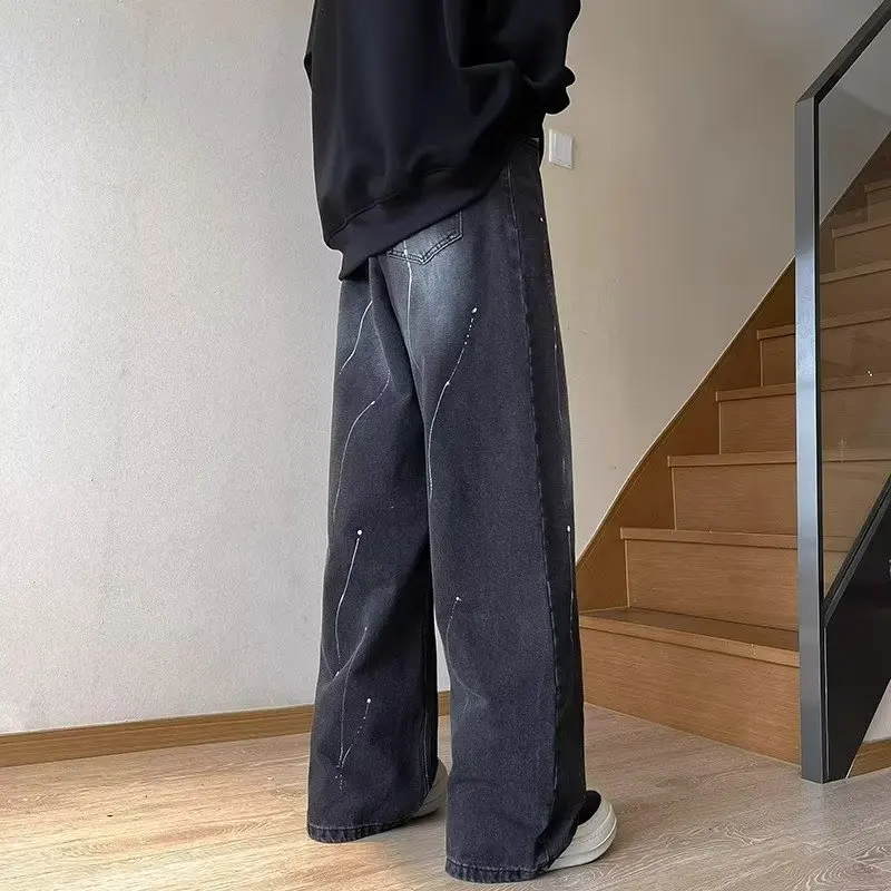 Джинсы Waed Bla, большой размер 300, джинсы Pou INS, длинные брюки, прямые брюки в американском стиле ретро для полных людей, уличная мода
Джинсы Waed Bla, большой размер 300, джинсы Pou INS, длинные брюки, прямые брюки в американском стиле ретро для полных людей, уличная мода