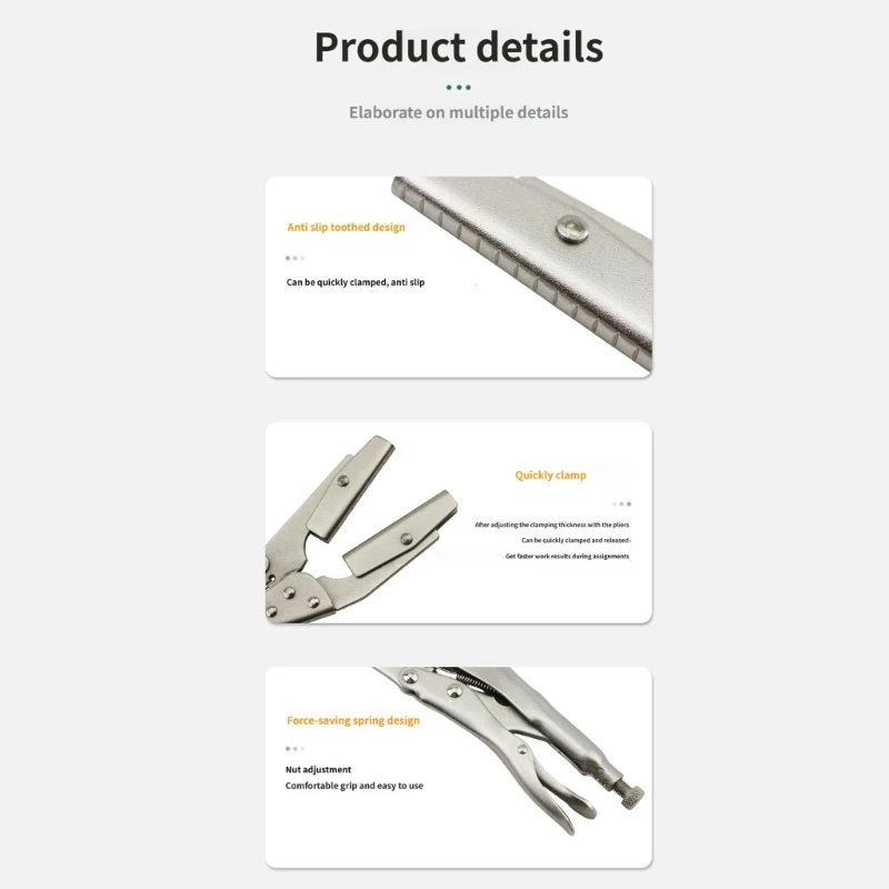 Y6GD Adjustable Force 10Inch Alloy Steel Clamp Pliers Heavy Duty Construction with Comfortable Grip Reliable Performances
Y6GD Adjustable Force 10Inch Alloy Steel Clamp Pliers Heavy Duty Construction with Comfortable Grip Reliable Performances
