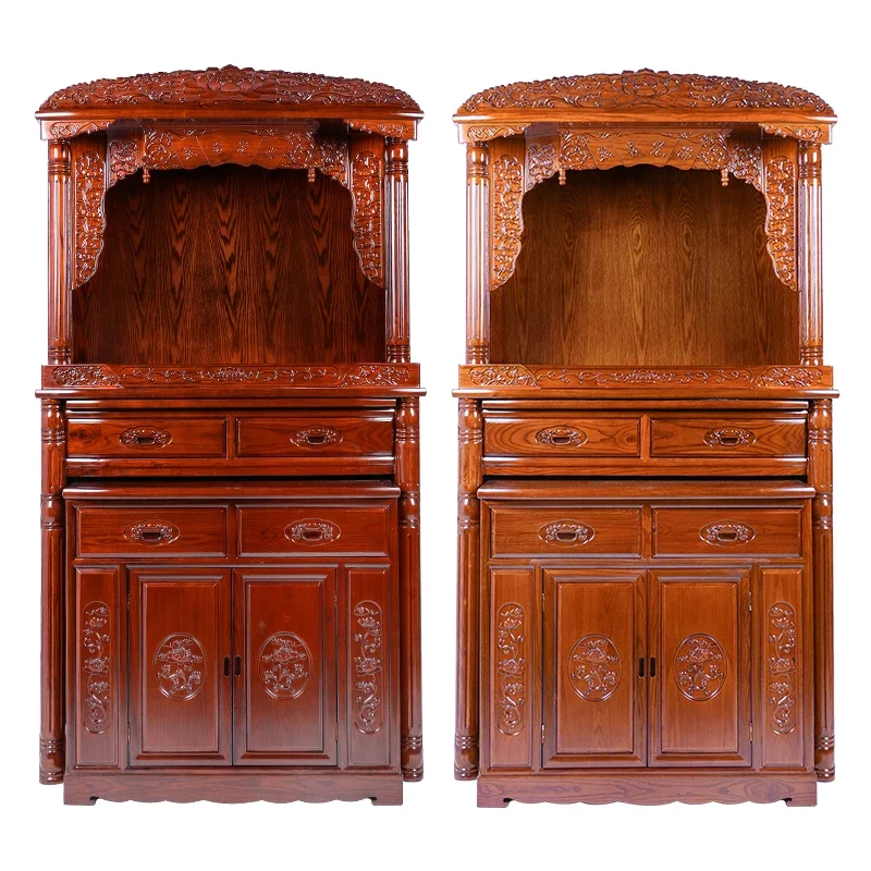 Buddha Niche Clothes Closet Solid Wood Buddha Cabinet Avalokitesvara Worship Desk-Style God of Wealth Cabinet
Buddha Niche Clothes Closet Solid Wood Buddha Cabinet Avalokitesvara Worship Desk-Style God of Wealth Cabinet