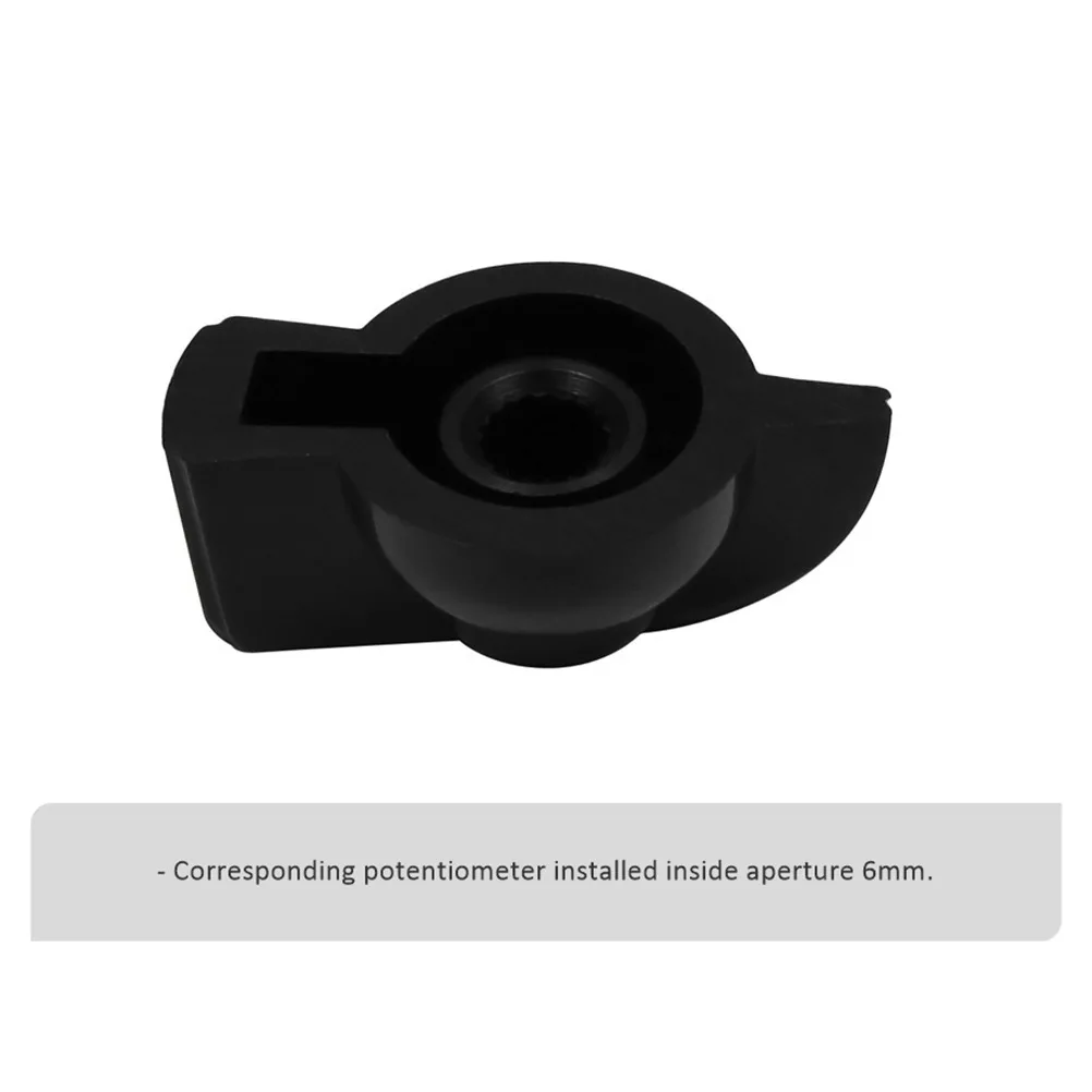 6 Pcs Potentiometer Knob Rotary Replacement Knurled Black Guitar Plastic Cap Optional
6 Pcs Potentiometer Knob Rotary Replacement Knurled Black Guitar Plastic Cap Optional