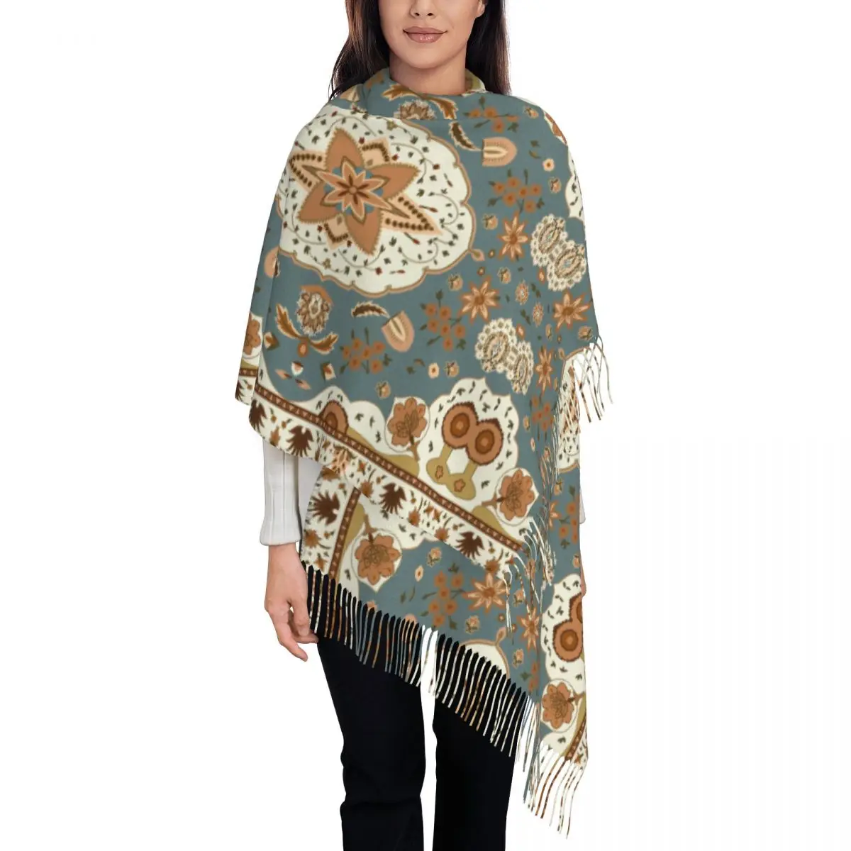 Personalized Print Bohemia Style Antique Persian Carpet Scarf Men Women Winter Fall Warm Scarves Ethnic Tribal Rug Shawl Wrap
Personalized Print Bohemia Style Antique Persian Carpet Scarf Men Women Winter Fall Warm Scarves Ethnic Tribal Rug Shawl Wrap