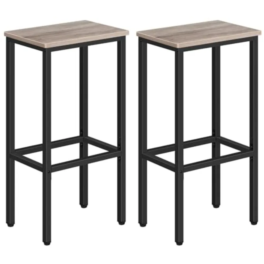 Set of 2 Bar Stools 29.5 Tall Counter Bar Stools Kitchen Breakfast Bar Chairs with Footrest Rectangular Industrial Bar Chairs f
Set of 2 Bar Stools 29.5 Tall Counter Bar Stools Kitchen Breakfast Bar Chairs with Footrest Rectangular Industrial Bar Chairs f