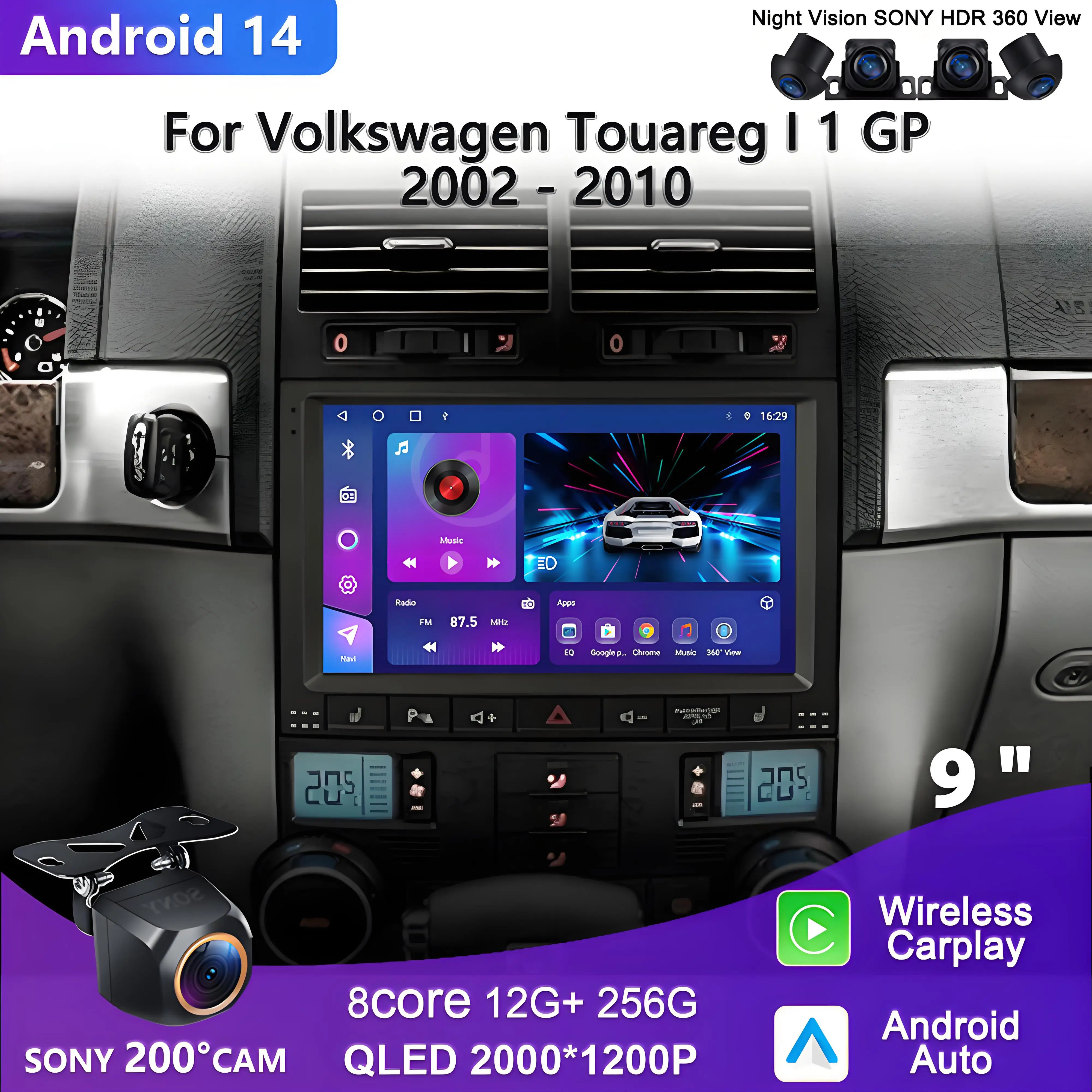 Экран 2K Incell Android 14 для Volkswagen VW Touareg 2002-2012 Мультимедийная навигация GPS Видео Авторадио Плеер Автомобильный Carplay
Экран 2K Incell Android 14 для Volkswagen VW Touareg 2002-2012 Мультимедийная навигация GPS Видео Авторадио Плеер Автомобильный Carplay