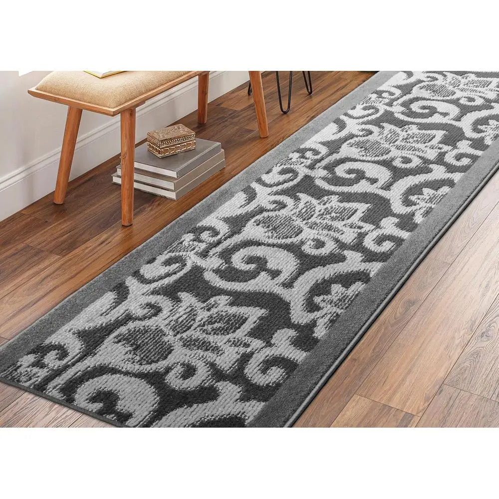 50ft Long Gray Non-Slip Carpet Runner with Rubber Backing for Hallway, Entryway, Kitchen, and Bathroom (27 W x 50' L)
50ft Long Gray Non-Slip Carpet Runner with Rubber Backing for Hallway, Entryway, Kitchen, and Bathroom (27 W x 50' L)