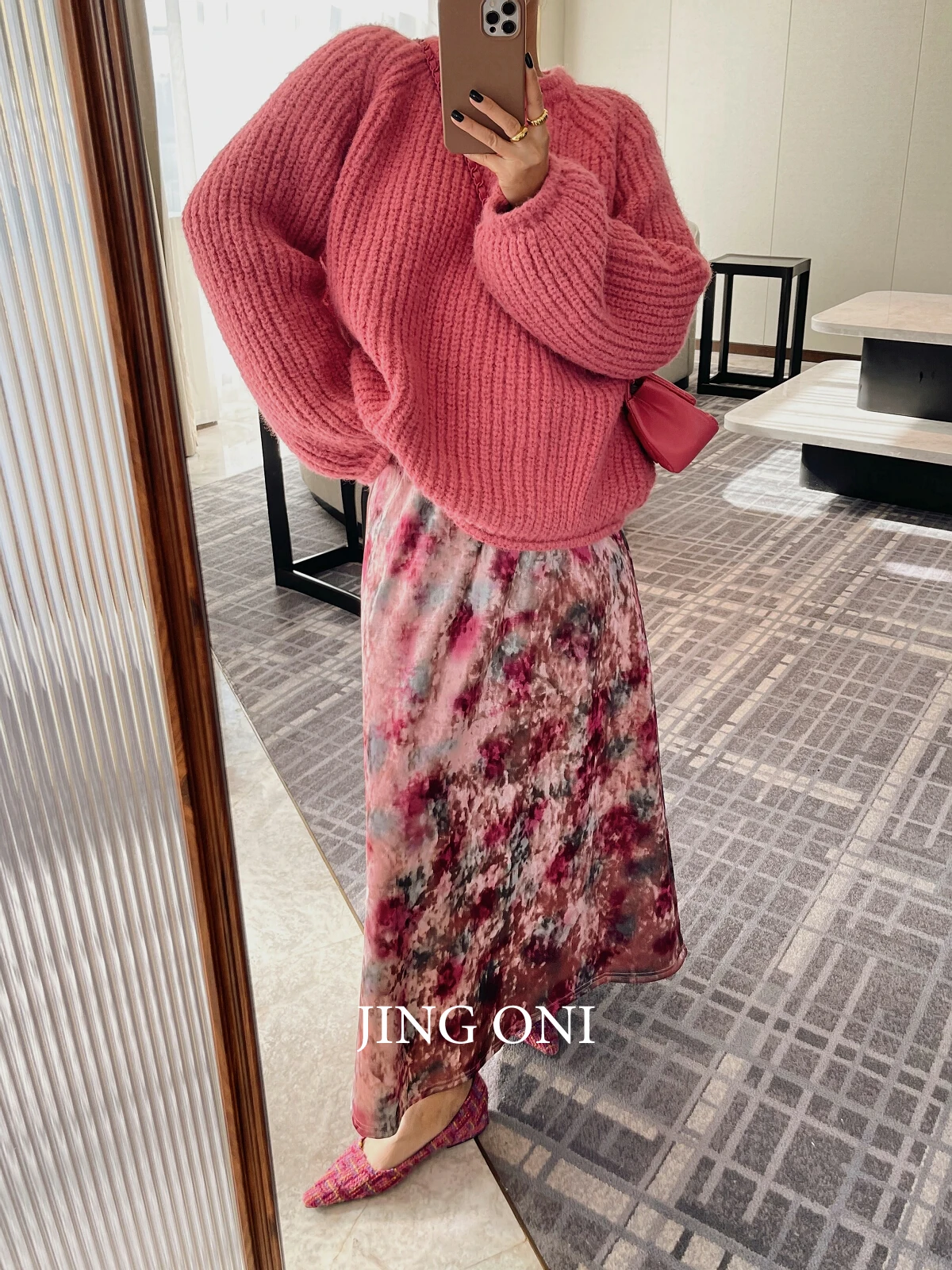 Pleuche Pink Floral A Line Skirts Long Woman Clothing 2023 Y2k Korean Fashion Style Vintage Winter Elegant Tulle Lolita Flare
Pleuche Pink Floral A Line Skirts Long Woman Clothing 2023 Y2k Korean Fashion Style Vintage Winter Elegant Tulle Lolita Flare