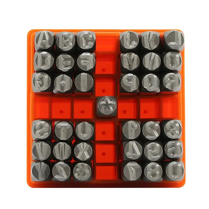 A33R-37 Pcs Letter Stamp Set 6MM (1/4 Inch) Metal Punch Stamp Kit DIY Arts And Crafts Supplies
A33R-37 Pcs Letter Stamp Set 6MM (1/4 Inch) Metal Punch Stamp Kit DIY Arts And Crafts Supplies