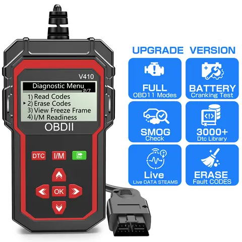 OBD II Scanner Car Diagnostic Tools OBD2 Code Reader Repair Tools Read Clear Fault Scan Tool Auto Accessories Engine System Detection ELM 327