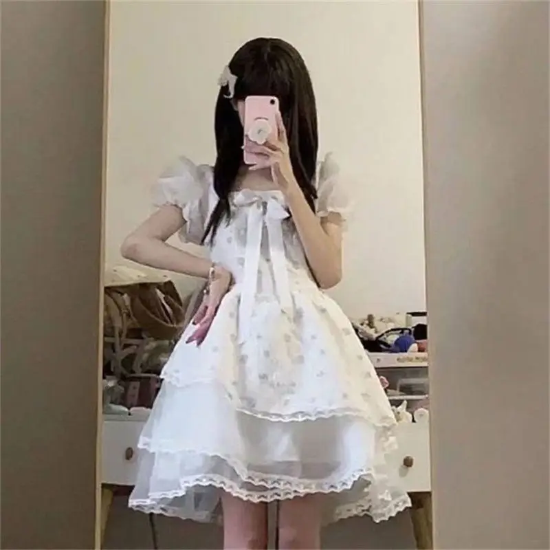 Gagarich Sweet Super Fairy Princess, милое платье с квадратным вырезом и бантом, женское летнее новое стильное студенческое пушистое платье First Love
Gagarich Sweet Super Fairy Princess, милое платье с квадратным вырезом и бантом, женское летнее новое стильное студенческое пушистое платье First Love