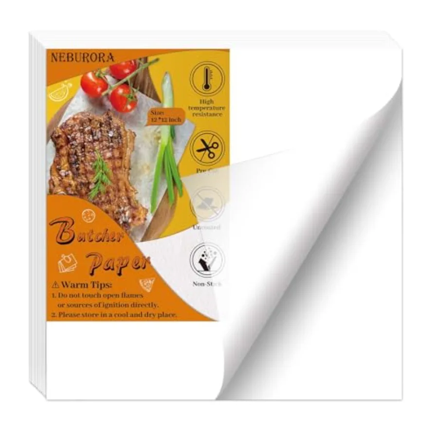 Pcs White Butcher Paper 12 x 12 inch No Wax Disposable Butcher Paper Precut Square Wrapping Paper for Sublimation Smoking Meats
Pcs White Butcher Paper 12 x 12 inch No Wax Disposable Butcher Paper Precut Square Wrapping Paper for Sublimation Smoking Meats