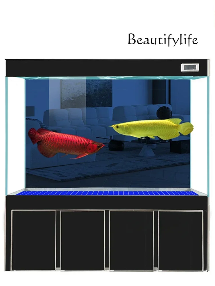 New Fish Tank Living Room Super White Glass Floor Ecological Change Water Dragon Fish Tank Aquarium Bottom Filter
New Fish Tank Living Room Super White Glass Floor Ecological Change Water Dragon Fish Tank Aquarium Bottom Filter