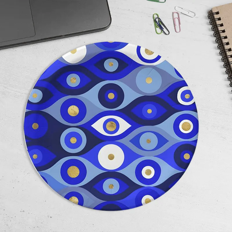 The blue eye design mouse pad is suitable for both home and office use. Made of natural rubber, it is non-slippery and washable
The blue eye design mouse pad is suitable for both home and office use. Made of natural rubber, it is non-slippery and washable