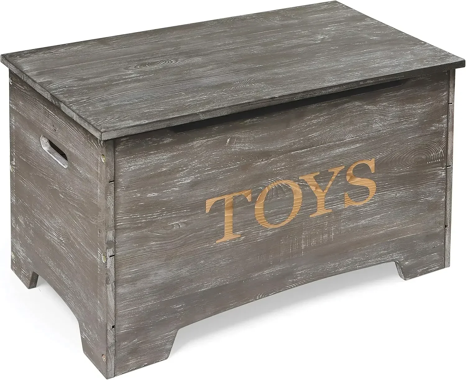 Farmhouse Solid Wood Rustic Toy Box with Reversible Panel - Distressed White, Safety Hinges & Customizable Storage
Farmhouse Solid Wood Rustic Toy Box with Reversible Panel - Distressed White, Safety Hinges & Customizable Storage