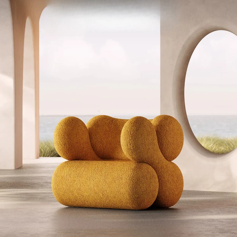 Single sofa patent bedroom balcony small apartment living room light luxury furniture fabric retro leisure single chair
Single sofa patent bedroom balcony small apartment living room light luxury furniture fabric retro leisure single chair