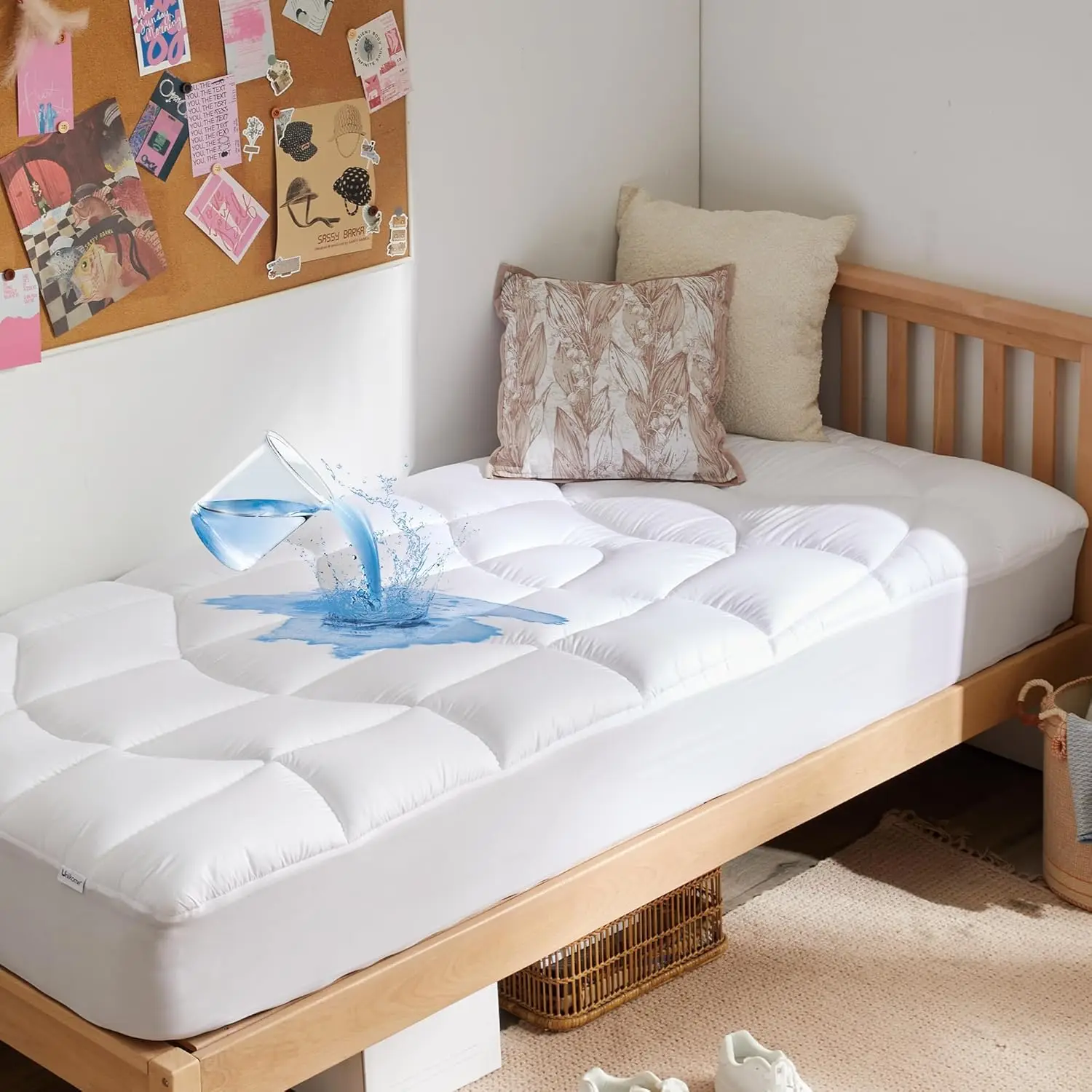 Twin Xl Mattr Pad Waterproof - Ergonomic Quilted Fitted Twin Xl Mattr Topper, 5-Layers Noisel Washable Mattr Protector Cover
Twin Xl Mattr Pad Waterproof - Ergonomic Quilted Fitted Twin Xl Mattr Topper, 5-Layers Noisel Washable Mattr Protector Cover