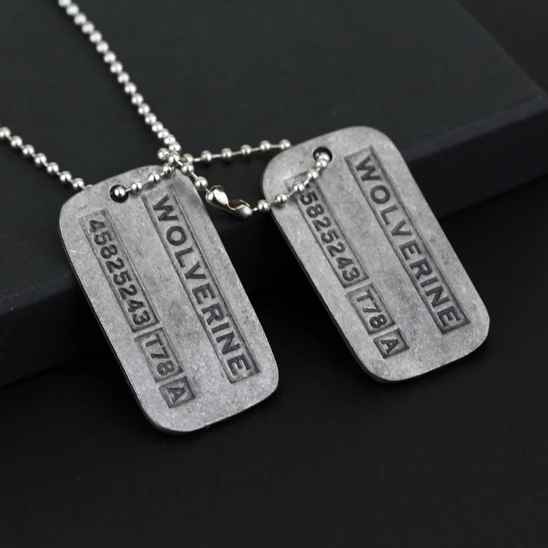 Movie Military Card Necklace Wolf Claws Wolverine 45825243 T78 A Dog Tag Pendant Necklaces Cosplay Props Christmas Gift
Movie Military Card Necklace Wolf Claws Wolverine 45825243 T78 A Dog Tag Pendant Necklaces Cosplay Props Christmas Gift