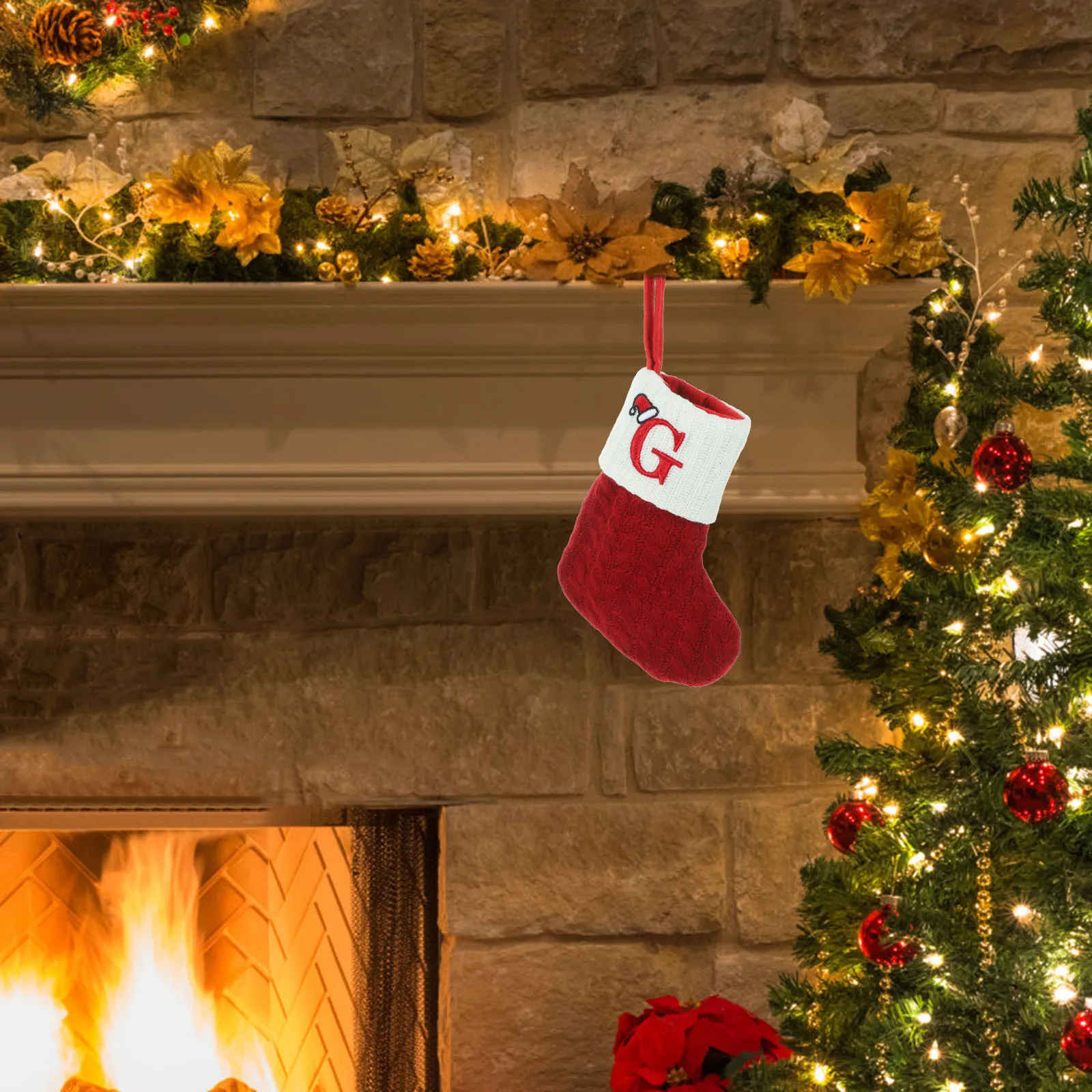Christmas Stocking Decor Xmas Tree Fireplace Hanging Ornament Festive Holiday Decoration Vivid Color Soft Knitting Fabric
Christmas Stocking Decor Xmas Tree Fireplace Hanging Ornament Festive Holiday Decoration Vivid Color Soft Knitting Fabric