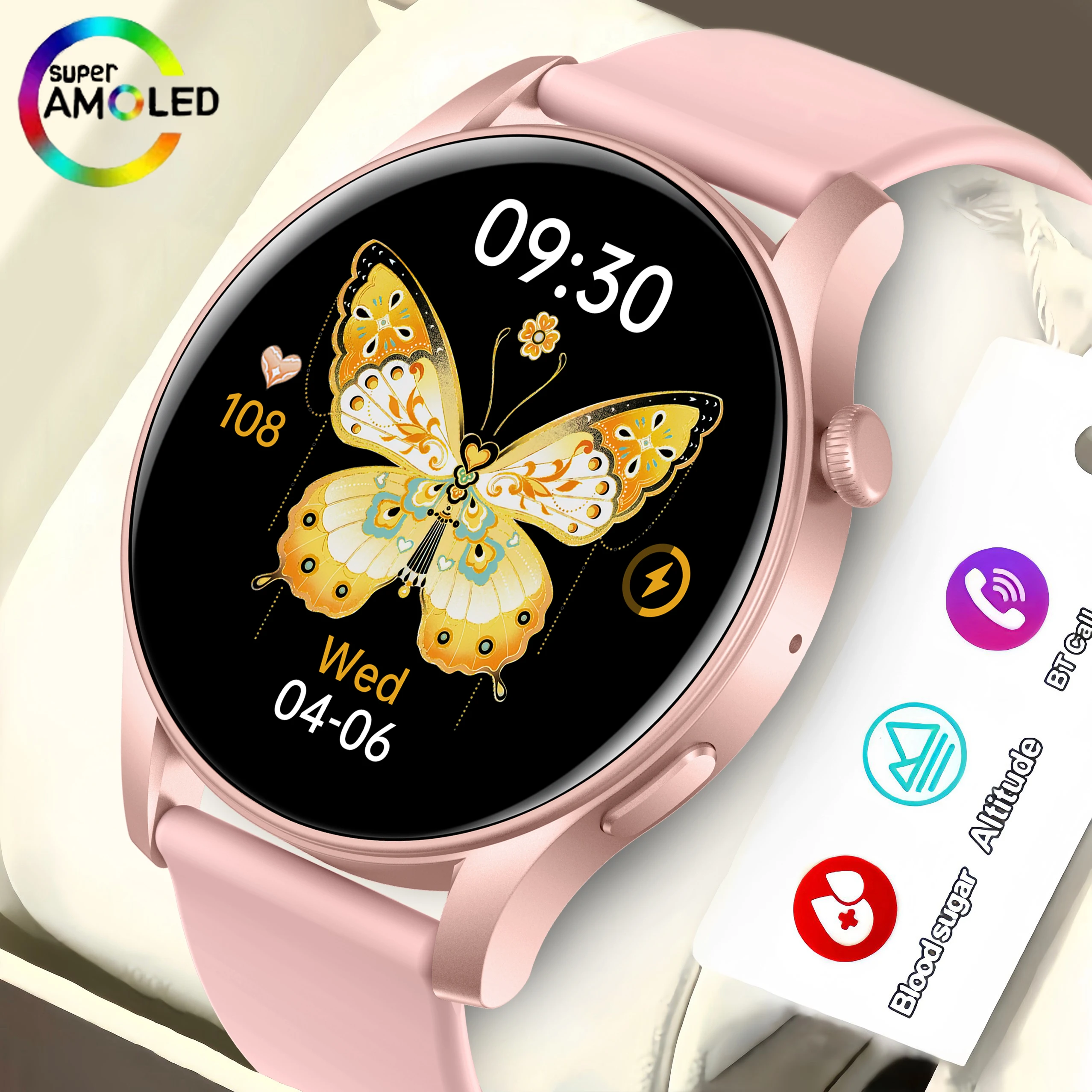 Новинка 2024, мужские Смарт-часы, 1,43 дюйма, AMOLED, 466*466, Bluetooth, звонки, спортивный фитнес, водонепроницаемый, мониторинг сердечного ритма и здоровья
Новинка 2024, мужские Смарт-часы, 1,43 дюйма, AMOLED, 466*466, Bluetooth, звонки, спортивный фитнес, водонепроницаемый, мониторинг сердечного ритма и здоровья