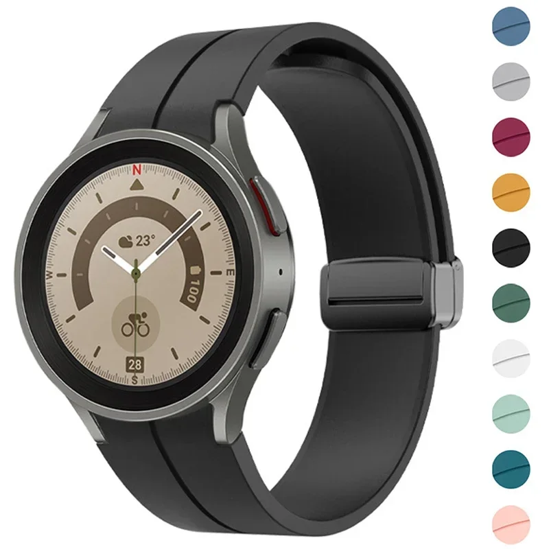 Silicone Strap for Samsung Galaxy Watch 7 Ultra 6/5/4 44mm 40mm Watch5 Pro 45mm Magnetic Buckle Band Watch 4 Classic 42mm 46mm
Silicone Strap for Samsung Galaxy Watch 7 Ultra 6/5/4 44mm 40mm Watch5 Pro 45mm Magnetic Buckle Band Watch 4 Classic 42mm 46mm