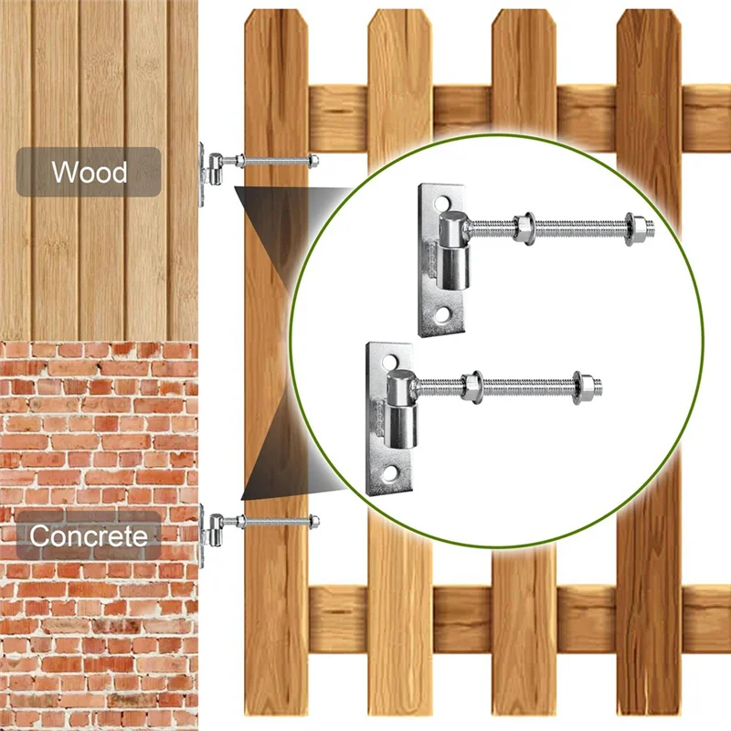 Heavy Duty Gate Hinges For Wood & Metal Gates, 8 Inch J Bolt Hinge, 2-Pack - Ideal For Farm & Barn Gates-AA70
Heavy Duty Gate Hinges For Wood & Metal Gates, 8 Inch J Bolt Hinge, 2-Pack - Ideal For Farm & Barn Gates-AA70