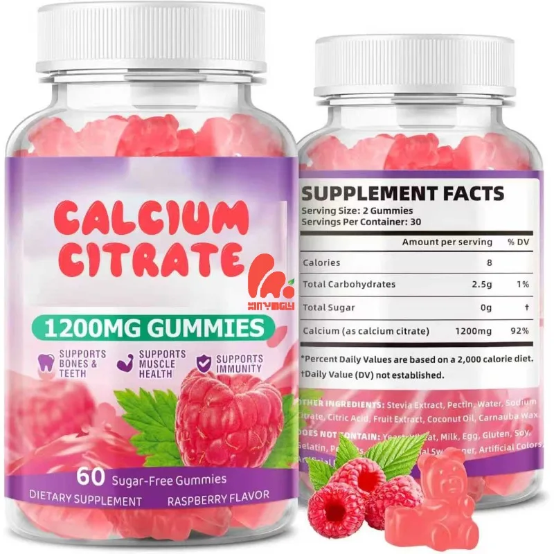 High absorption calcium citrate gummies 1200mg - bone and tooth health support
High absorption calcium citrate gummies 1200mg - bone and tooth health support