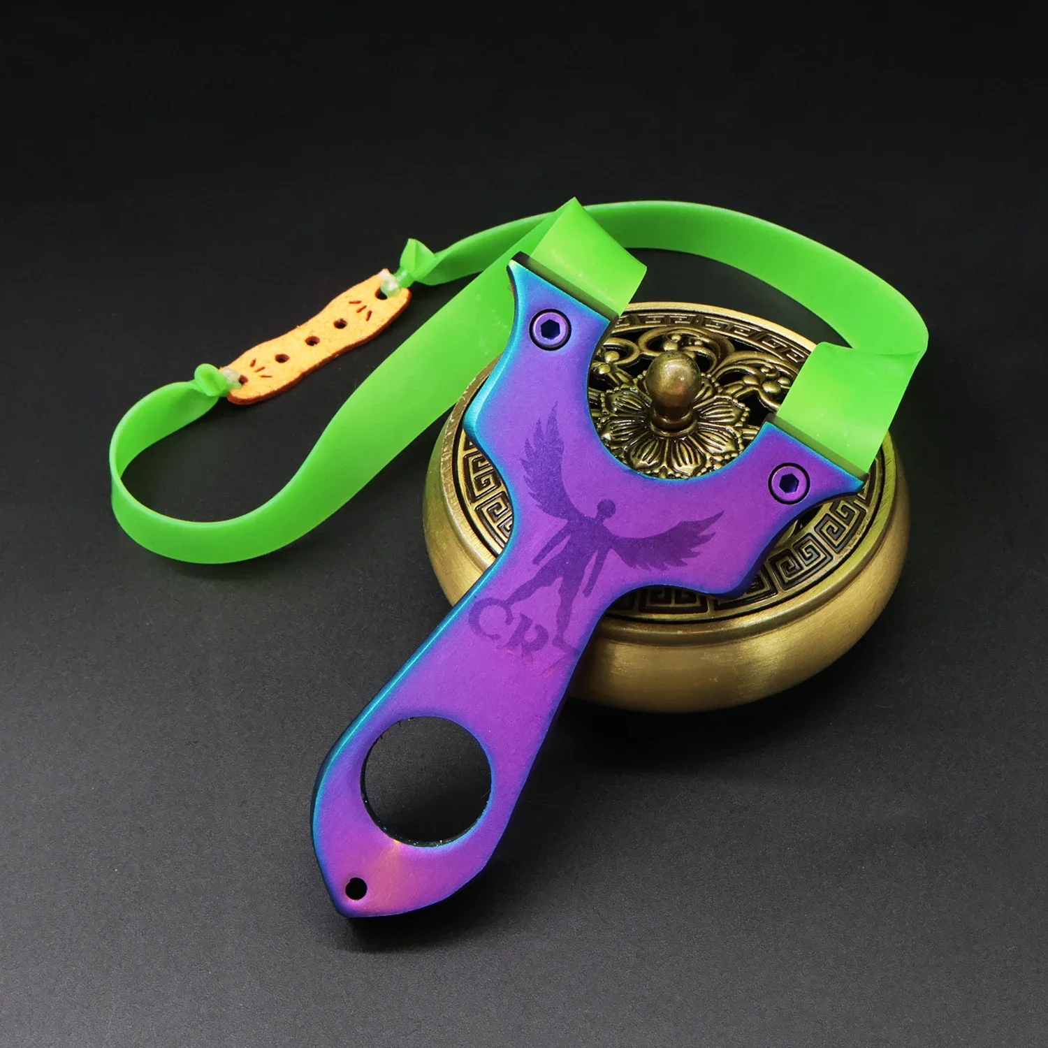 Colored Stainless Steel OTT Slingshot Handheld All-metal Integrated Slingshot For Hunting Shooting and Target Practice
Colored Stainless Steel OTT Slingshot Handheld All-metal Integrated Slingshot For Hunting Shooting and Target Practice