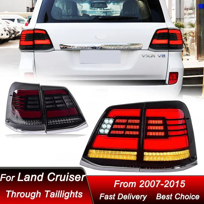Pop Car Tail Lights For Toyota Land Cruiser LC200 07-15 New Style Full LED Tail Lamp Dynamic Turn Signal Light Tail Lamp Assembl
Pop Car Tail Lights For Toyota Land Cruiser LC200 07-15 New Style Full LED Tail Lamp Dynamic Turn Signal Light Tail Lamp Assembl